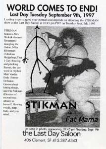 The StiKman and Fat Mama poster from 1997 