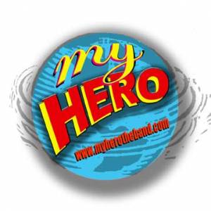 My Hero logo with globe 