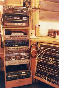 The old rack-tower and patch-bay